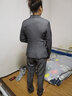 造夢伊人西裝女職業(yè)女裝套裝西服工作服正裝修身顯瘦通勤OL商務面試套裝 灰色西裝+褲子+白色襯衫 M 曬單實拍圖