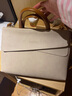 apirily電腦包手提適用蘋(píng)果macbook華碩戴爾保護大容量女士公文筆記本包 卡其色【小號】11-13英寸 【NP包】套餐配【同款收納包】 曬單實(shí)拍圖