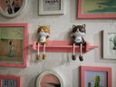 蔓森鑫 创意可爱精致吊脚娃娃家居玄关客厅摆件儿童卧室办公桌面装饰品 小猫咪一对 实拍图