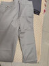 MULONG PRO冰絲九分褲男士松緊腰彈力寬松小腳褲夏季韓版百搭休閑直筒錐形褲 淺灰色 33 曬單實(shí)拍圖