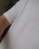 唐狮夏季新款t恤男短袖纯色圆领男装宽松港风潮流白色打底衣多穿 漂白 XL 实拍图
