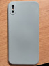 墨迪（Muedy）適用蘋(píng)果XS手機殼液態(tài)硅膠iPhoneXR直邊保護套Xsmax潮牌簡(jiǎn)約純色軟殼防摔 蘋(píng)果XSMAX【煙灰藍】 曬單實(shí)拍圖