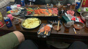 德烤電燒烤爐無煙烤肉鍋家用電烤盤韓式多功能鐵板燒烤肉機(jī) 3-7人大號(hào)48*28cm+十件套 1層 曬單實(shí)拍圖