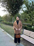 羅蒙（ROMON）媽媽裝外套洋氣喜婆婆婚宴裝2024新款中老年女裝秋冬紅色毛呢大衣 AQYZ69UQl 紅色（上衣） L （推薦115斤以下） 曬單實(shí)拍圖