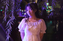 凱安尼（KAIANNI）少女甜美風(fēng)甜美溫柔露肩袖連衣裙新款夏季一字肩公主風(fēng)超仙初戀裙 圖片色 S 曬單實(shí)拍圖