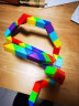 圣手 魔方魔尺36+48段百变魔尺弹力结构儿童玩具生日礼物 彩虹色 实拍图