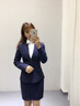 蒂蘭薇小西裝女職業(yè)裝女裝套裝正裝西服條紋外套前臺(tái)酒店銷售女士工作服 藍(lán)條紋西裝+褲(2件套) L(建議 100-110斤以內(nèi)) 曬單實(shí)拍圖