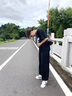GENIOLAMODE休閑褲男潮流潮牌簡(jiǎn)約時(shí)尚寬松緊腰帶男生運動(dòng)束腳長(cháng)褲 曬單實(shí)拍圖