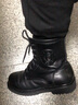 3513巡洋艦男靴特種戶外男皮靴高幫鞋皮靴男羊毛保暖時裝靴子 黑色毛靴 41 曬單實拍圖