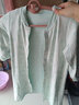 棉店嬰兒睡袍春秋純棉兒童家居服冬薄款睡裙防踢護(hù)肚寶寶睡衣秋裝 草綠色 80 曬單實拍圖