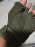 俞兆林（YUZHAOLIN）戰術(shù)手套男半指戶(hù)外運動(dòng)防滑耐磨防刀割登山健身訓練釣魚(yú)騎行手套 軍綠色【黑鷹半指】 XL【掌圍23-25CM】 曬單實(shí)拍圖