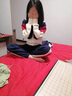 G.DUCKKIDS女童春秋裝套裝2025新款春秋裝中大兒童運動(dòng)服女孩衣服洋氣兩件套 白上衣+藏青褲【款】 常規 160 曬單實(shí)拍圖