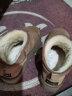 AU&MU2023新款澳洲冬季女士羊皮毛一体雪地靴防滑纯色厚底加绒短筒棉鞋 N610栗色 38 U7 实拍图