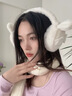 唐獅（TonLion）耳罩保暖冬天女韓版可愛(ài)學(xué)生耳捂子冬季護耳毛絨耳包防凍騎行耳套 白色 曬單實(shí)拍圖