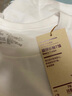無(wú)印良品 MUJI 男式 水洗 天竺編織 圓領(lǐng)長(cháng)袖T恤 ABC01A2S 打底衫 白色 XL 曬單實(shí)拍圖