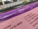 范羅士（Fellowes）辦公游戲防滑鼠標墊人體工學腕托Q彈硅膠護腕鼠標墊手枕手托鼠標墊 硅膠鍵盤托 紫色91437 曬單實拍圖
