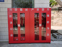 虎牧消防柜微型消防站消防器材全套裝滅火箱室外戶(hù)外建筑工地展示柜 2.4米消防柜（帶門(mén)不帶裝備） 0.8mm 曬單實(shí)拍圖