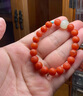 鉑帝亞【抱樸】保山柿子紅南紅瑪瑙手串玉雕刻蓮飾品水晶手鏈 曬單實拍圖