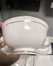 以辰 碗套裝家用北歐輕奢金邊景德鎮(zhèn)陶瓷歐式餐具套裝碗盤家用 金納維斯60頭方形豪華配天元煲 曬單實拍圖