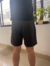 吉普JEEP短褲男士運動(dòng)褲夏季透氣五分褲薄款休閑戶(hù)外速干健身跑步冰絲短褲籃球口袋松緊腰帶大碼褲子 黑色 2XL（建議130-140斤） 曬單實(shí)拍圖