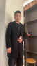 羅蒙（ROMON）西裝領(lǐng)雙面呢羊毛大衣男士秋冬季毛呢大衣男商務(wù)休閑毛呢外套男裝 卡其色 厚款 XL 適合130-150斤 曬單實(shí)拍圖