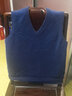 恒源祥羊絨衫背心女V領(lǐng)馬甲秋冬款純色套頭衫舒適保暖羊絨打底毛衣 藏青 2XL 175/96A 曬單實(shí)拍圖