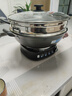揚子無(wú)涂層電炒鍋多功能一體炒菜專(zhuān)用插電鐵鍋做飯煎炒燉蒸煮一體電鍋家用電飯鍋電蒸鍋電熱鍋多用途鍋 內徑38cm定時(shí)款+單蒸籠【適用6-9人】 曬單實(shí)拍圖