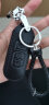 适用于马自达钥匙包真皮钥匙套昂克塞拉CX-4 CX-5马自达6阿特兹 马自达3牛皮汽车钥匙扣保护壳 马自达A款全黑色 实拍图