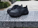 PULIWEI鞋子男2024秋季新款男鞋日韓系休閑鞋男士小黑鞋厚底單鞋旅游鞋子 黑色 42 (260mm) 曬單實(shí)拍圖