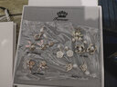 古耐銀針耳環(huán)女一周耳釘禮盒輕奢小眾高級感2025新款耳飾生日禮物女士 文藝小清新七對耳飾禮盒 曬單實(shí)拍圖