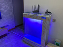 歐寶 魚缸水族箱客廳家用玻璃生態(tài)屏風(fēng)吧臺(tái)中型大型金魚缸屏風(fēng)歐式 簡(jiǎn)約款+彩顯屏 1米長(zhǎng) 側(cè)濾 曬單實(shí)拍圖