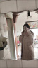 BMOI冬季羽絨棉服女中長(cháng)款2025年新款棉衣加厚過(guò)膝面包服連帽棉襖外套 米白 S建議90-120斤 曬單實(shí)拍圖