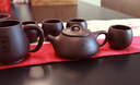 云禪尚陶紫砂壺宜興原礦純手工泡茶壺家用功夫茶具父親禮物實(shí)用送爸爸長(cháng)輩 紫泥款 240ml 星眸石瓢壺八件套 曬單實(shí)拍圖