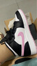 耐克（NIKE）【潮】Air Jordan aj1女板鞋新款中高幫休閑耐磨減震運(yùn)動(dòng)籃球鞋 555112-103 黑白粉 粉熊貓 38 曬單實(shí)拍圖