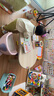 曼龍花生桌幼兒園桌子寶寶游戲玩具桌可升降調節兒童學(xué)習桌椅套裝 【一鍵升降】Pro花生桌-米黃色 曬單實(shí)拍圖