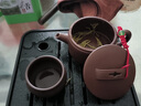 沐磁 俞勇純手工漢瓦紫砂壺宜興原礦紫泥古韻漢瓦壺家用小品泡茶壺 古韻漢瓦壺-約180ml 曬單實(shí)拍圖