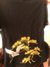 簡(jiǎn)拓原創(chuàng  )潮牌中國風(fēng)重工刺繡松鶴短袖體恤 國潮純棉寬松大碼情侶T恤衫 黑色 XL碼 曬單實(shí)拍圖