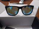 雷朋（RayBan）雷朋太陽(yáng)鏡男女款方形前衛墨鏡潮流彩膜反光鏡面0RB4165F可定制 622/55黑色鏡框藍色反光鏡片 尺寸58 曬單實(shí)拍圖