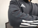 阿迪達(dá)斯（adidas）外套男 2025春季新款運(yùn)動(dòng)休閑服時(shí)尚連帽防風(fēng)衣健身訓(xùn)練夾克上衣 IM7848/梭織三條紋/主推款 L 曬單實(shí)拍圖