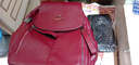 北狐真皮女式雙肩包女韓版學(xué)生新款時(shí)尚頭層牛皮背皮純皮百搭雙背女包 紅色送時(shí)尚錢(qián)包 曬單實(shí)拍圖