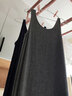 新款中長(cháng)款夏季背心小吊帶新款無(wú)袖背心裙大碼女寬松莫代爾打底衫中長(cháng)款內搭吊帶連衣裙 灰色（實(shí)物顏色偏淺） L【105-125斤】 曬單實(shí)拍圖