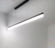 慧卓燈飾 led辦公室長條吊燈造型創(chuàng)意個性工作室條形燈飾超市會議室燈 黑色-120CM+LED中性光 25W 曬單實拍圖
