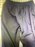 红蜻蜓（RED DRAGONFLY）短裤男夏季薄款潮流运动休闲七分裤百搭修身直筒短裤 黑色 L  实拍图