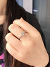 我愛(ài)鉆石網(wǎng)鉆戒18K金鉆石戒指女結(jié)婚求婚六爪皇冠GIA裸鉆定制女友情人節(jié)禮物 【GIA雙證】共50分D色SI1/3EX 曬單實(shí)拍圖