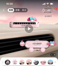 Hello Kitty三麗鷗車載手機支架新款車用導航支架車上支撐架出風口固定架可愛 美樂蒂手機支架+公仔停車牌 曬單實拍圖