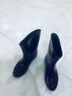 雨牧 日式成人雨鞋女中筒雨靴時(shí)尚水鞋防滑防水套鞋耐磨水靴輕便膠鞋 紫色 38 曬單實(shí)拍圖