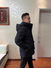 皮爾卡丹（pierre cardin）極寒雪域四代針織保暖男士戶外中長款加厚90鵝絨羽絨服男 黑色 175/96A 曬單實拍圖