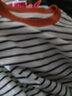雲上生活女裝條紋長(cháng)袖T恤2025秋裝新款圓領(lǐng)打底外穿t恤衫7198X 米黑條紋 L 曬單實(shí)拍圖