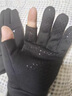 漁樂(lè )地帶釣魚(yú)手套冬季防刺防水不沾餌翻蓋露二指攝影手套耐磨防寒保暖 黑色滌綸加絨漏二指【1雙】 均碼 【防風(fēng)防水 耐磨防滑】 曬單實(shí)拍圖