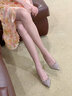 華倫天奴VALENTINO[禮物]女士 ROCKSTUD 漆皮鉚釘芭蕾平底鞋女鞋 粉色 37 曬單實拍圖